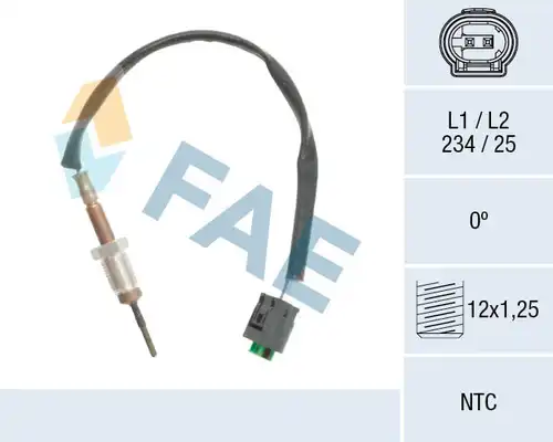 датчик, температура на изгорелите газове FAE 68600
