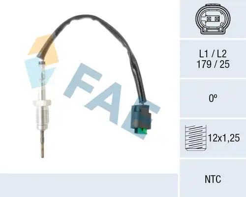 датчик, температура на изгорелите газове FAE 68602