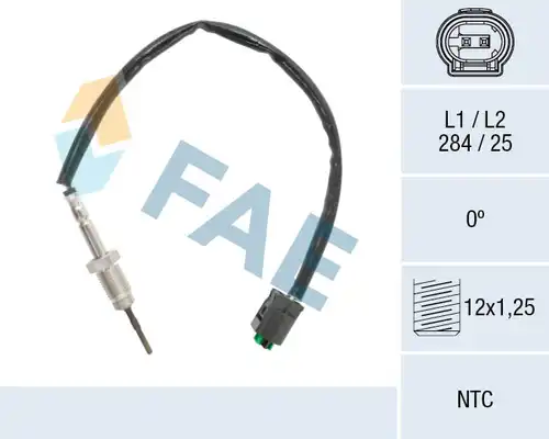 датчик, температура на изгорелите газове FAE 68604
