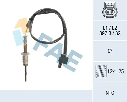 датчик, температура на изгорелите газове FAE 68607