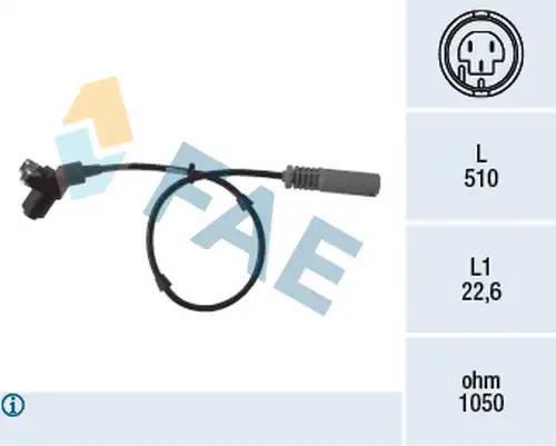 датчик, обороти на колелото FAE 78005
