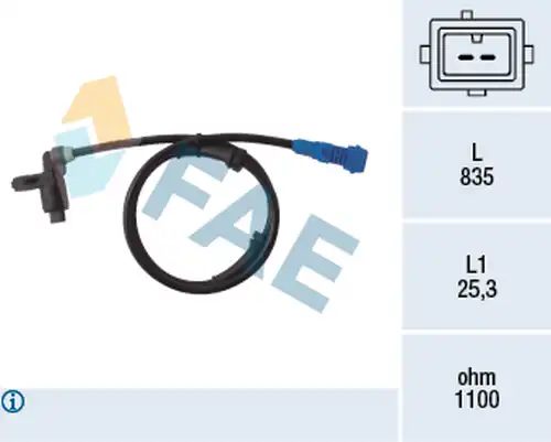 датчик, обороти на колелото FAE 78021