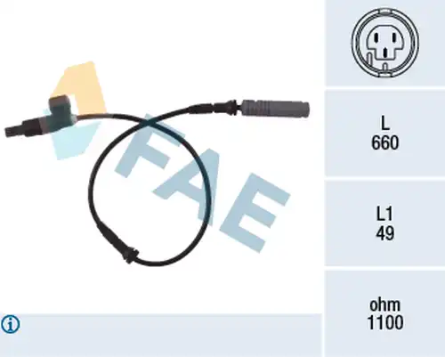 датчик, обороти на колелото FAE 78023