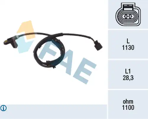 датчик, обороти на колелото FAE 78025