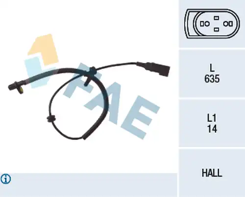 датчик, обороти на колелото FAE 78035