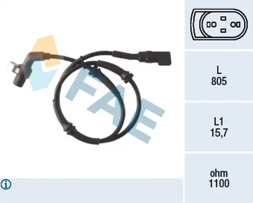 датчик, обороти на колелото FAE 78041