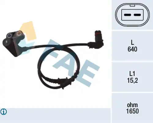 датчик, обороти на колелото FAE 78051
