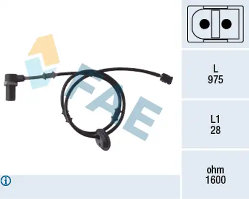 датчик, обороти на колелото FAE 78053