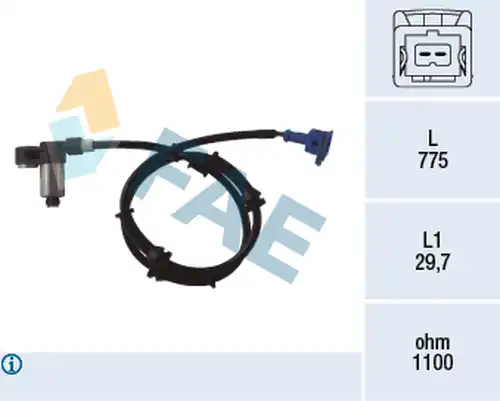 датчик, обороти на колелото FAE 78054