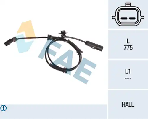 датчик, обороти на колелото FAE 78057