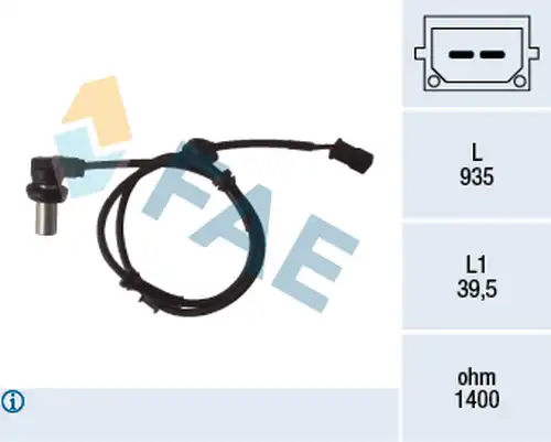 датчик, обороти на колелото FAE 78071