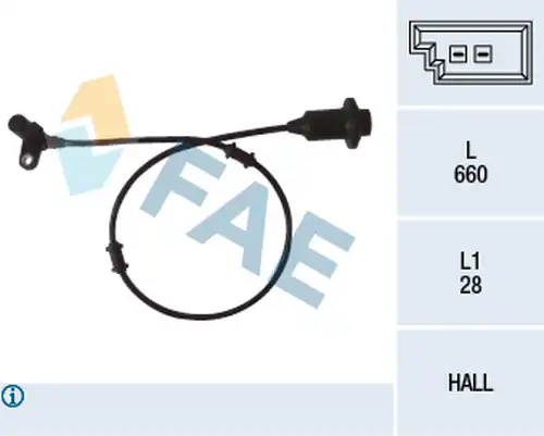 датчик, обороти на колелото FAE 78072