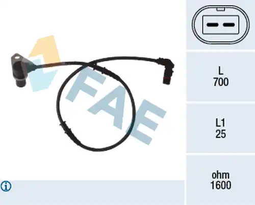 датчик, обороти на колелото FAE 78073