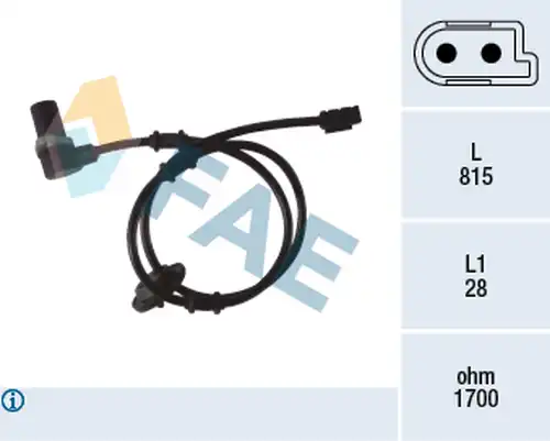 датчик, обороти на колелото FAE 78075