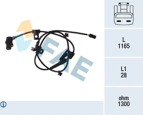 датчик, обороти на колелото FAE 78078