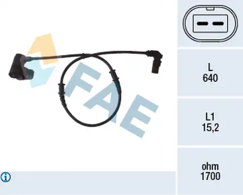 датчик, обороти на колелото FAE 78092