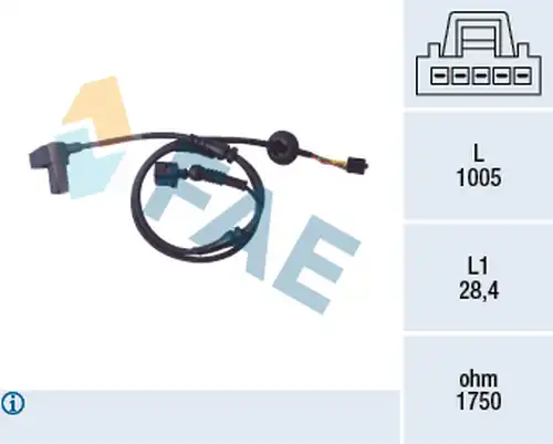 датчик, обороти на колелото FAE 78097