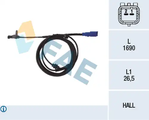 датчик, обороти на колелото FAE 78098