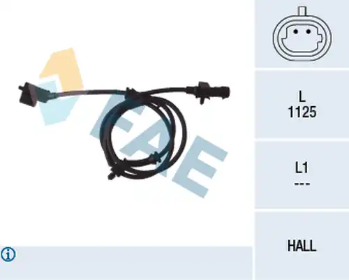 датчик, обороти на колелото FAE 78104