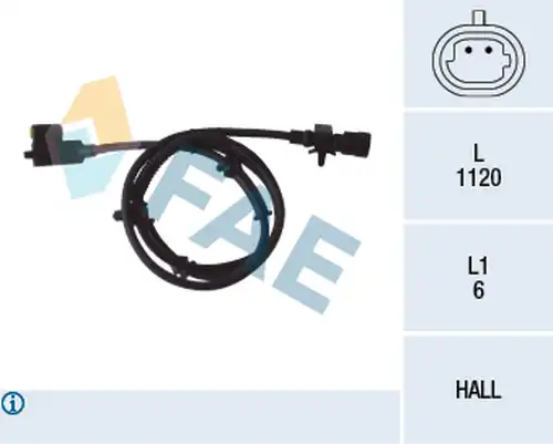 датчик, обороти на колелото FAE 78105