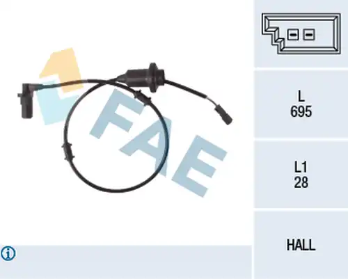 датчик, обороти на колелото FAE 78108