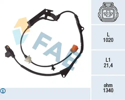 датчик, обороти на колелото FAE 78115