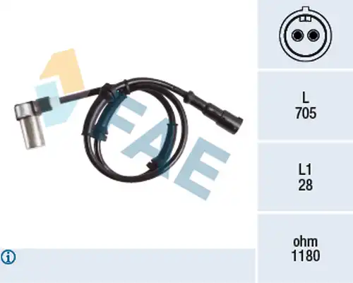 датчик, обороти на колелото FAE 78128