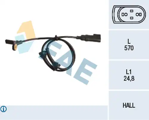 датчик, обороти на колелото FAE 78151