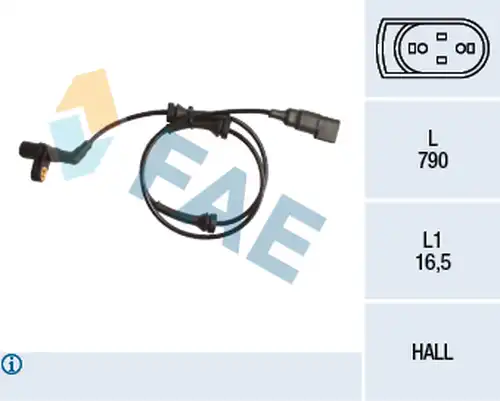 датчик, обороти на колелото FAE 78160