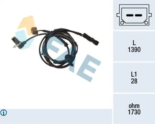 датчик, обороти на колелото FAE 78171