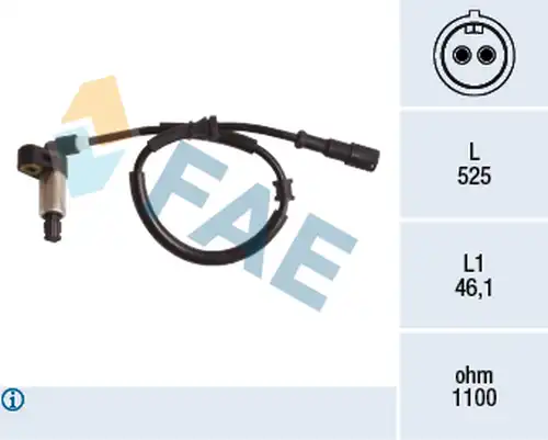 датчик, обороти на колелото FAE 78191