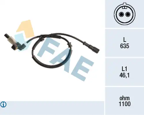 датчик, обороти на колелото FAE 78192