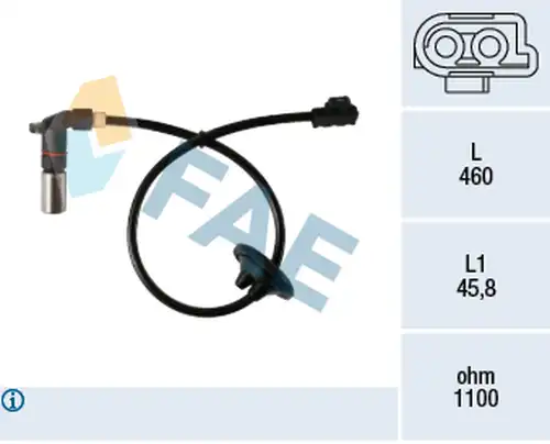 датчик, обороти на колелото FAE 78198