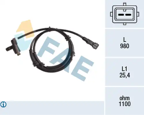 датчик, обороти на колелото FAE 78201