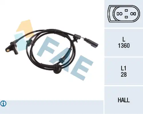 датчик, обороти на колелото FAE 78216