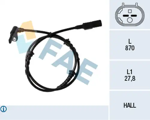 датчик, обороти на колелото FAE 78249