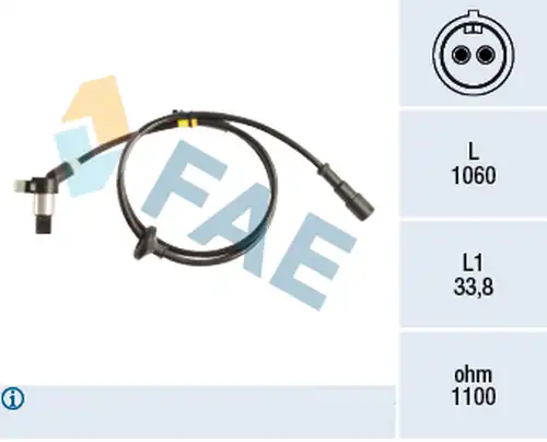 датчик, обороти на колелото FAE 78257
