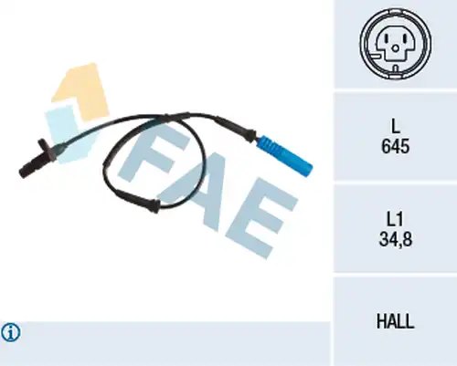 датчик, обороти на колелото FAE 78260