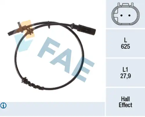 датчик, обороти на колелото FAE 78267