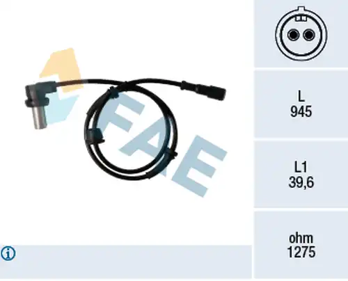 датчик, обороти на колелото FAE 78341