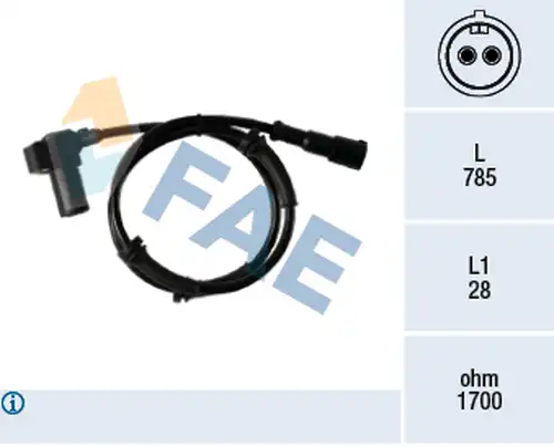 датчик, обороти на колелото FAE 78348