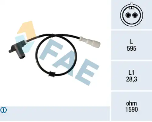 датчик, обороти на колелото FAE 78351