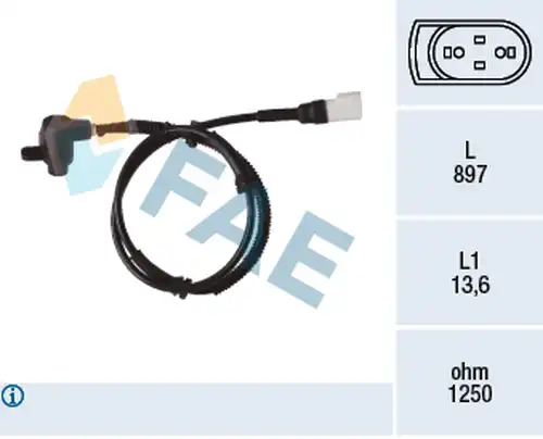 датчик, обороти на колелото FAE 78353