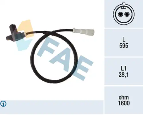 датчик, обороти на колелото FAE 78400