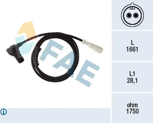 датчик, обороти на колелото FAE 78409