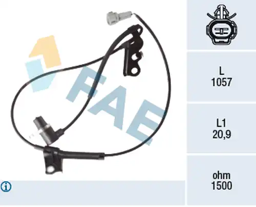 датчик, обороти на колелото FAE 78419