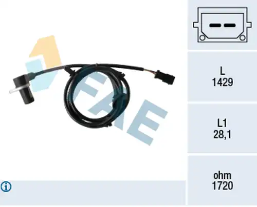 датчик, обороти на колелото FAE 78460