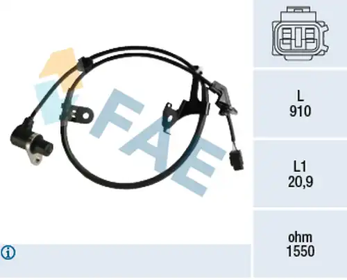 датчик, обороти на колелото FAE 78472