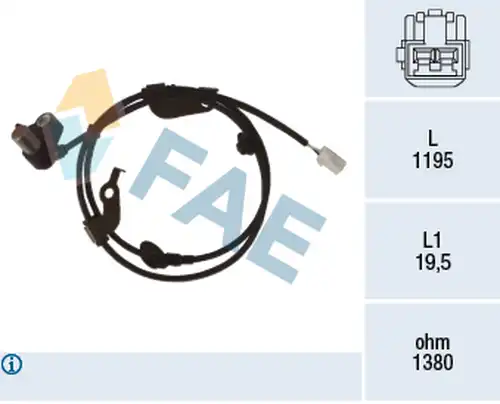 датчик, обороти на колелото FAE 78474