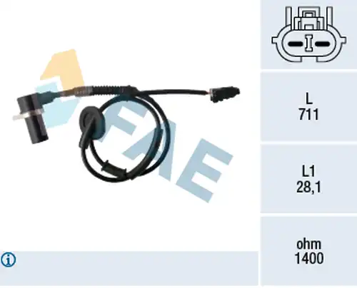 датчик, обороти на колелото FAE 78477